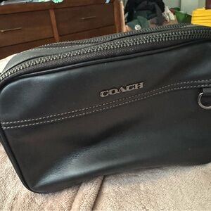 Coach Black Leather Crossbody Bag
